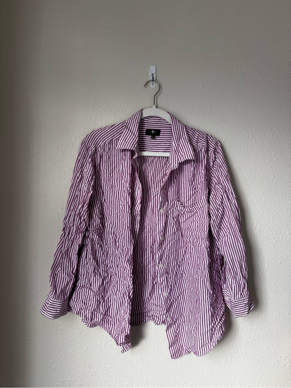 7 For All Mankind Striped Button-Down Shirt